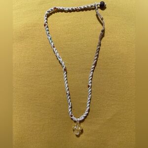 Hemp mushroom necklace